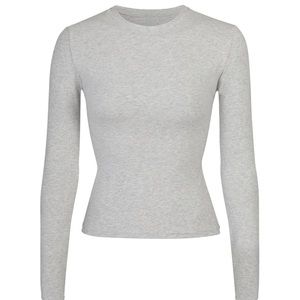 SKIMS Cotton Jersey Long Sleeve T shirt